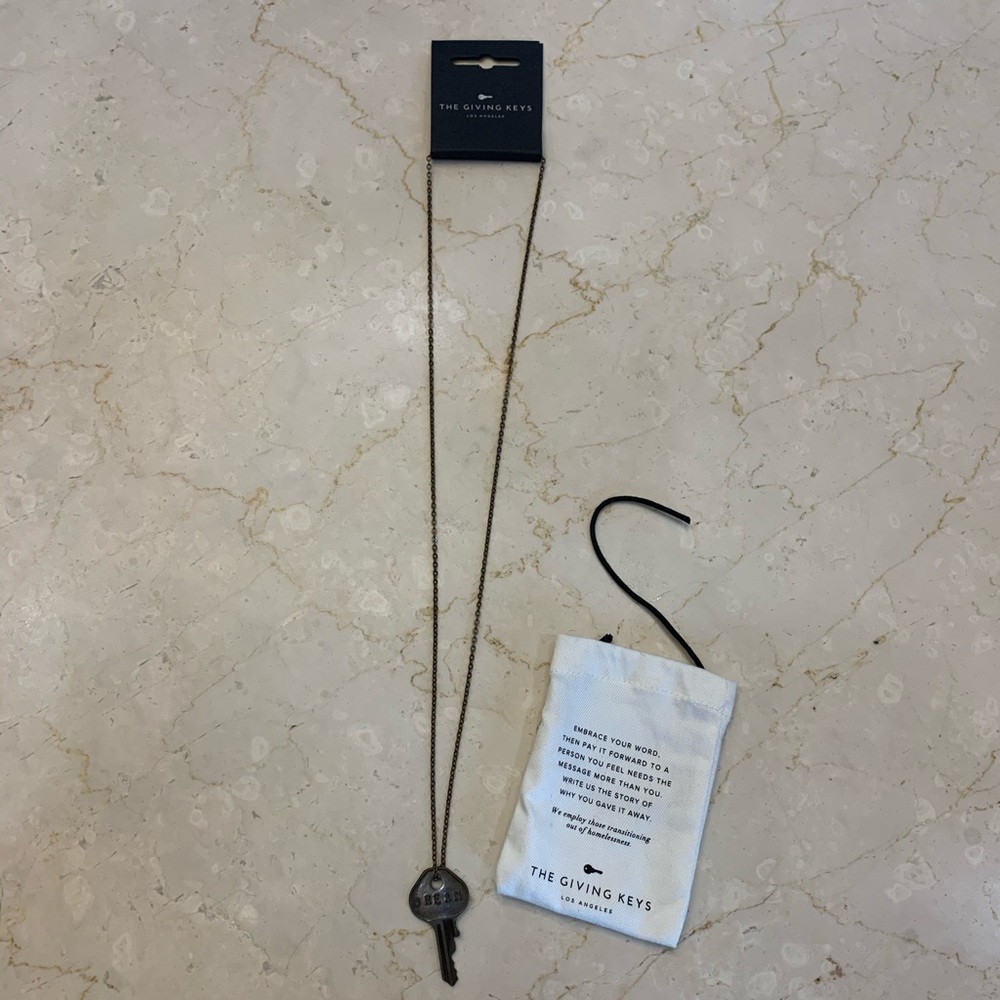 Brand New Giving Key Necklace